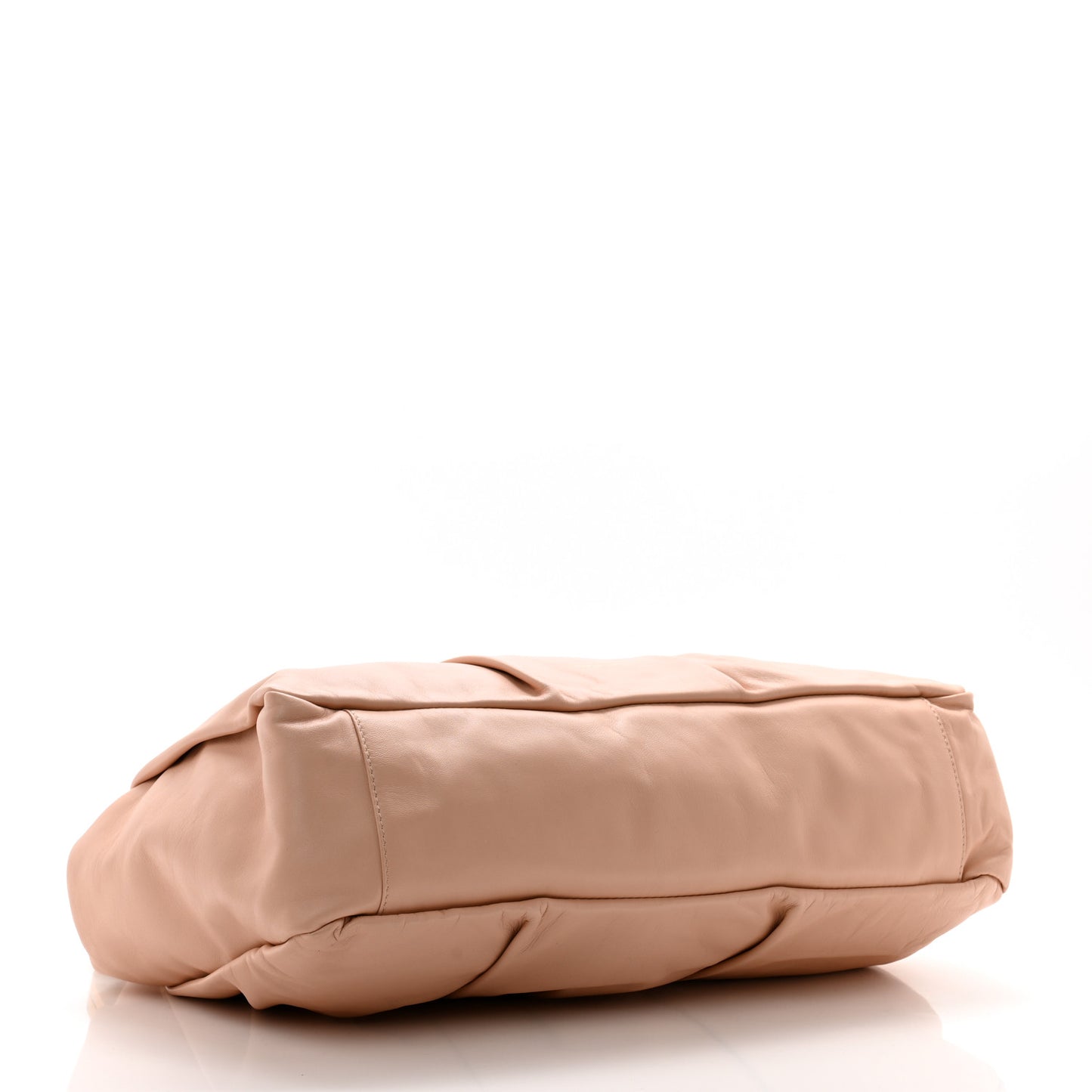 Lambskin Wave Frame Clutch Rosa