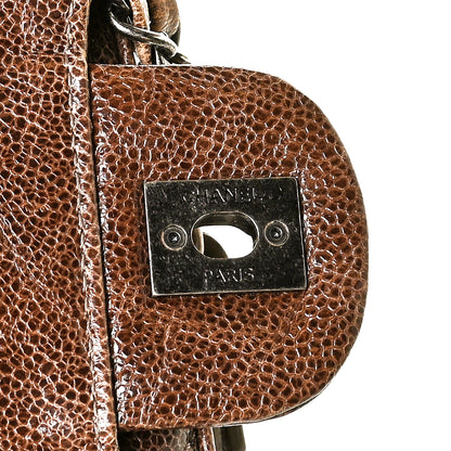 Chanel Crumpled Grained Calfskin Jumbo CC Crave Flap Brown 8 of 14