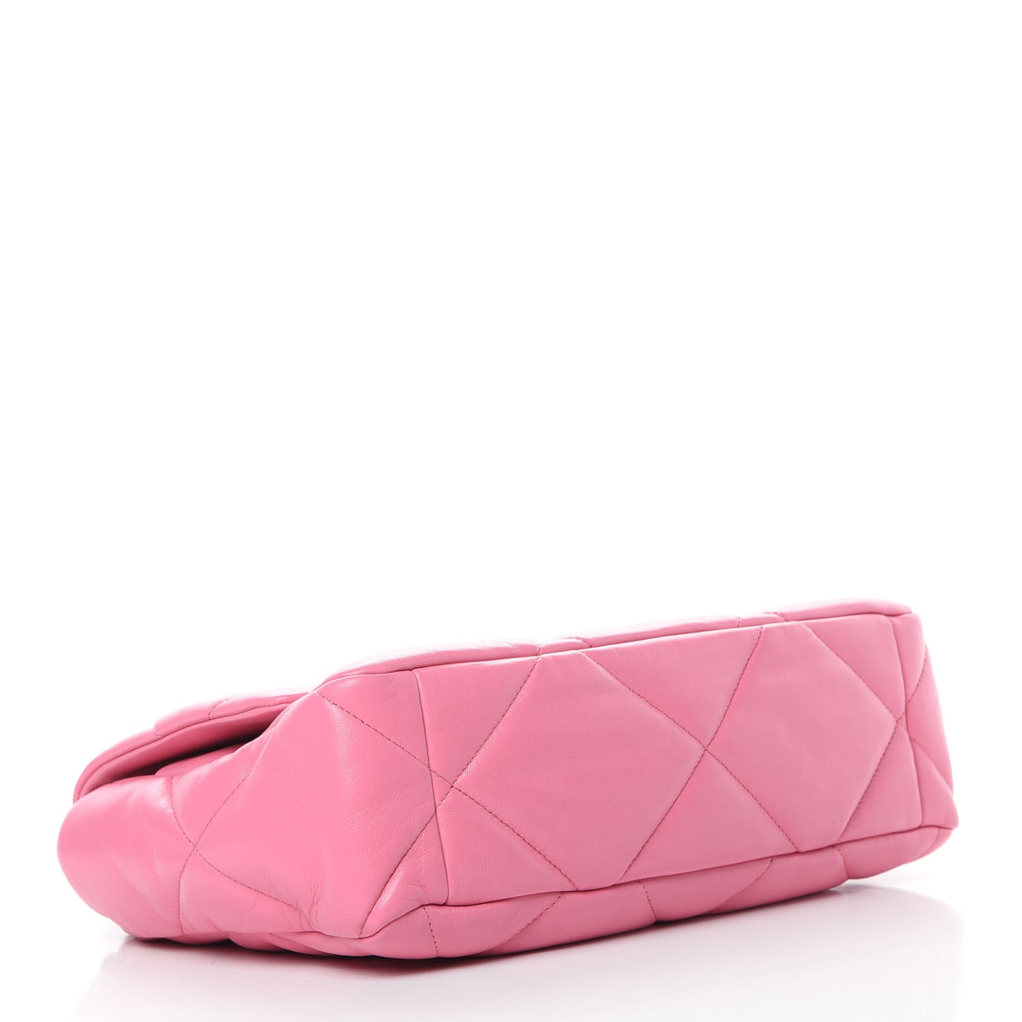Goatskin Quilted Large Chanel 19 Flap Pink