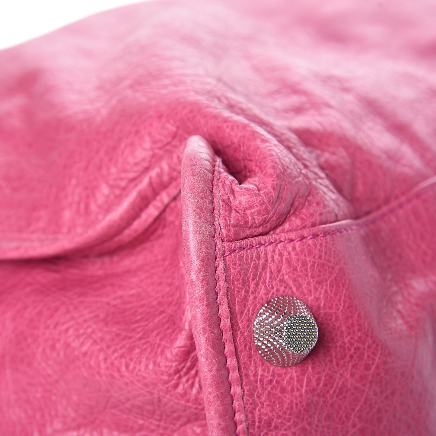 Agneau Giant 21 Silver Hardware Weekender Cyclamen Fucsia