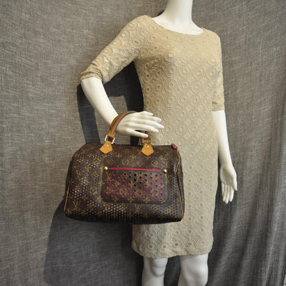 Louis Vuitton Monogram Perforated Speedy 30 Fuchsia 2 of 8