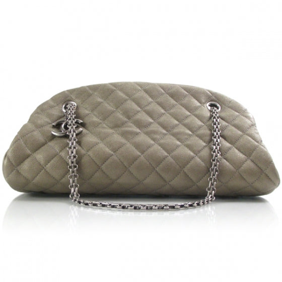 Chanel Lambskin Medium Just Mademoiselle Taupe 1 of 10