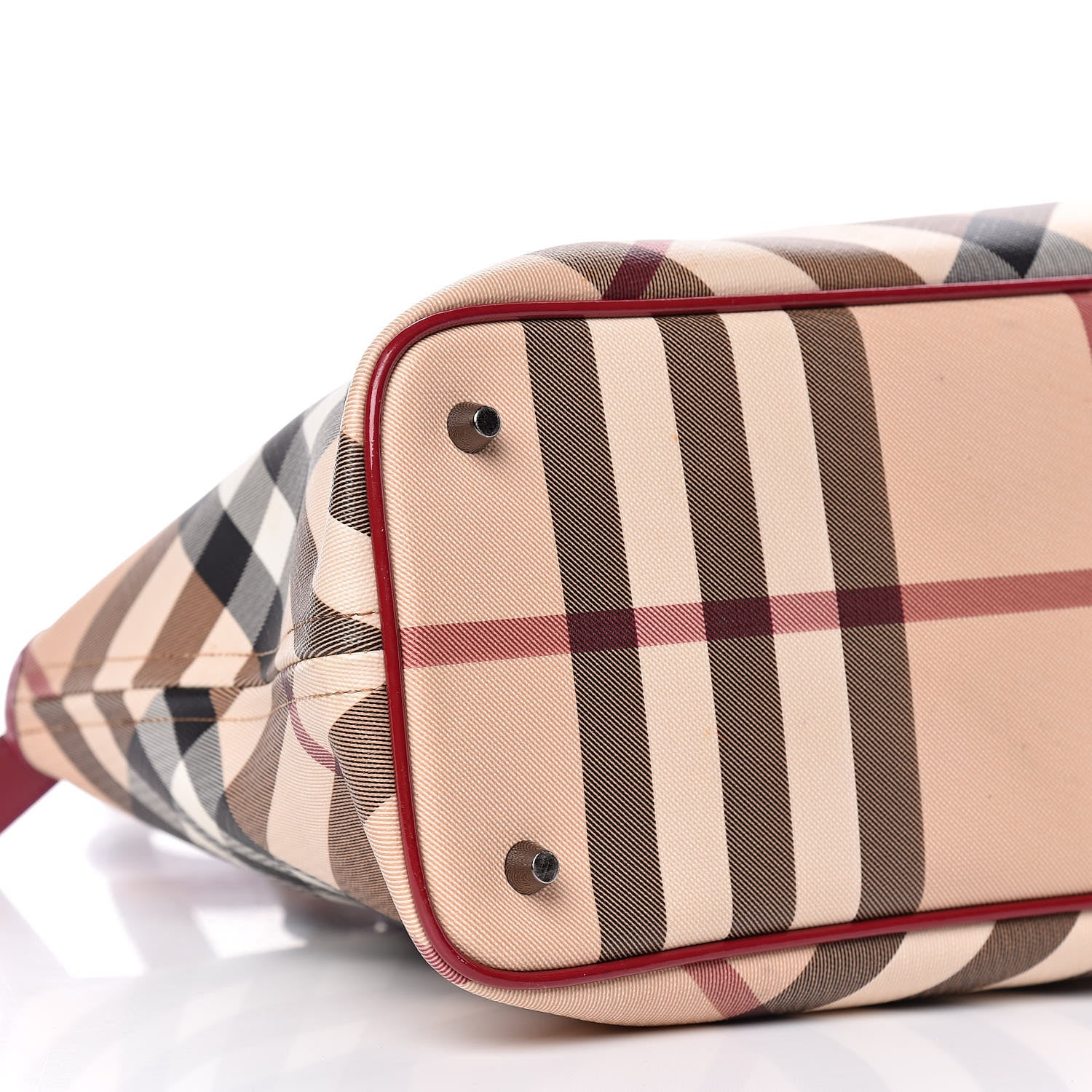 Burberry Supernova Check Regent Tote Raspberry 13 of 15
