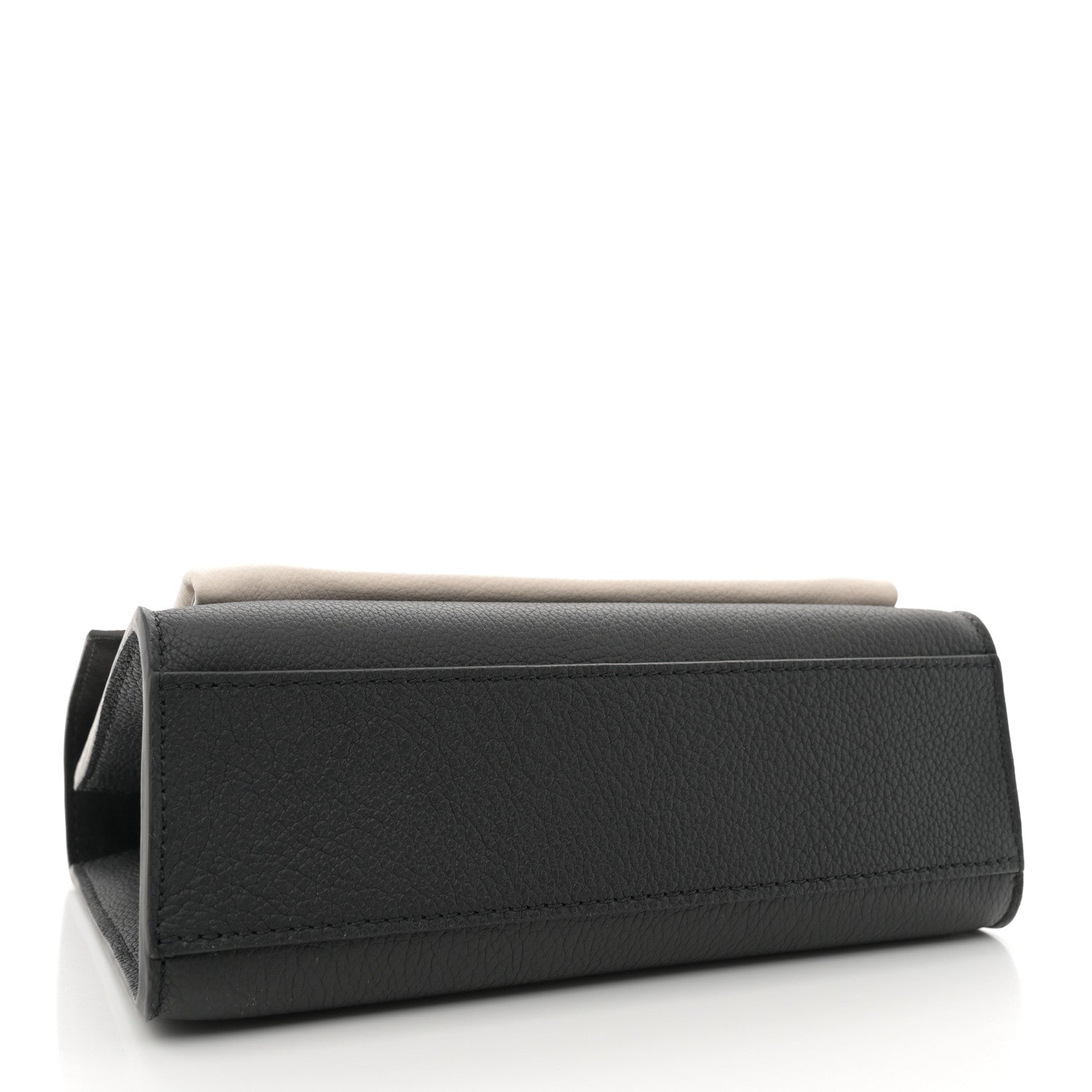 Louis Vuitton Soft Calfskin Mylockme Chain Bag BB Black Creme 4 of 10