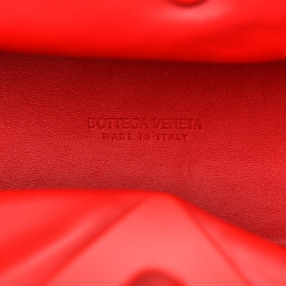 Bottega Veneta Textured Fabric Medium The Point Triangle Bag Red 6 of 9