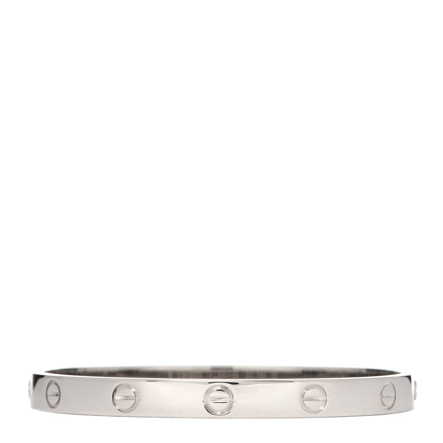 18K White Gold LOVE Bracelet 17