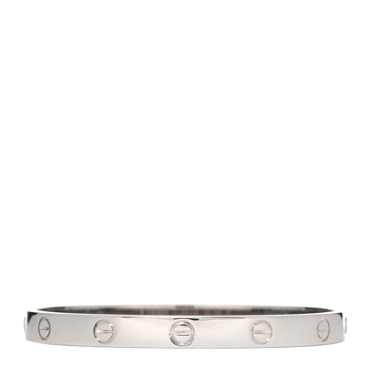Cartier 18K White Gold LOVE Bracelet 17 3 of 6