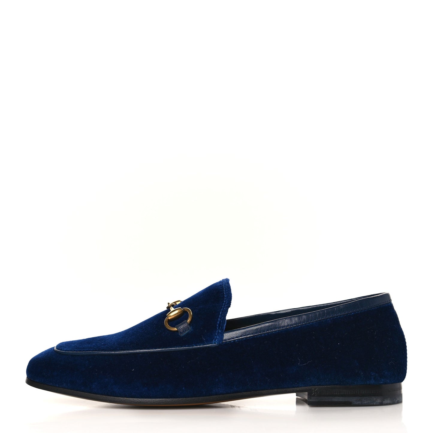 Velvet Horsebit Womens Jordaan Loafers 36.5 Blue Cobalt