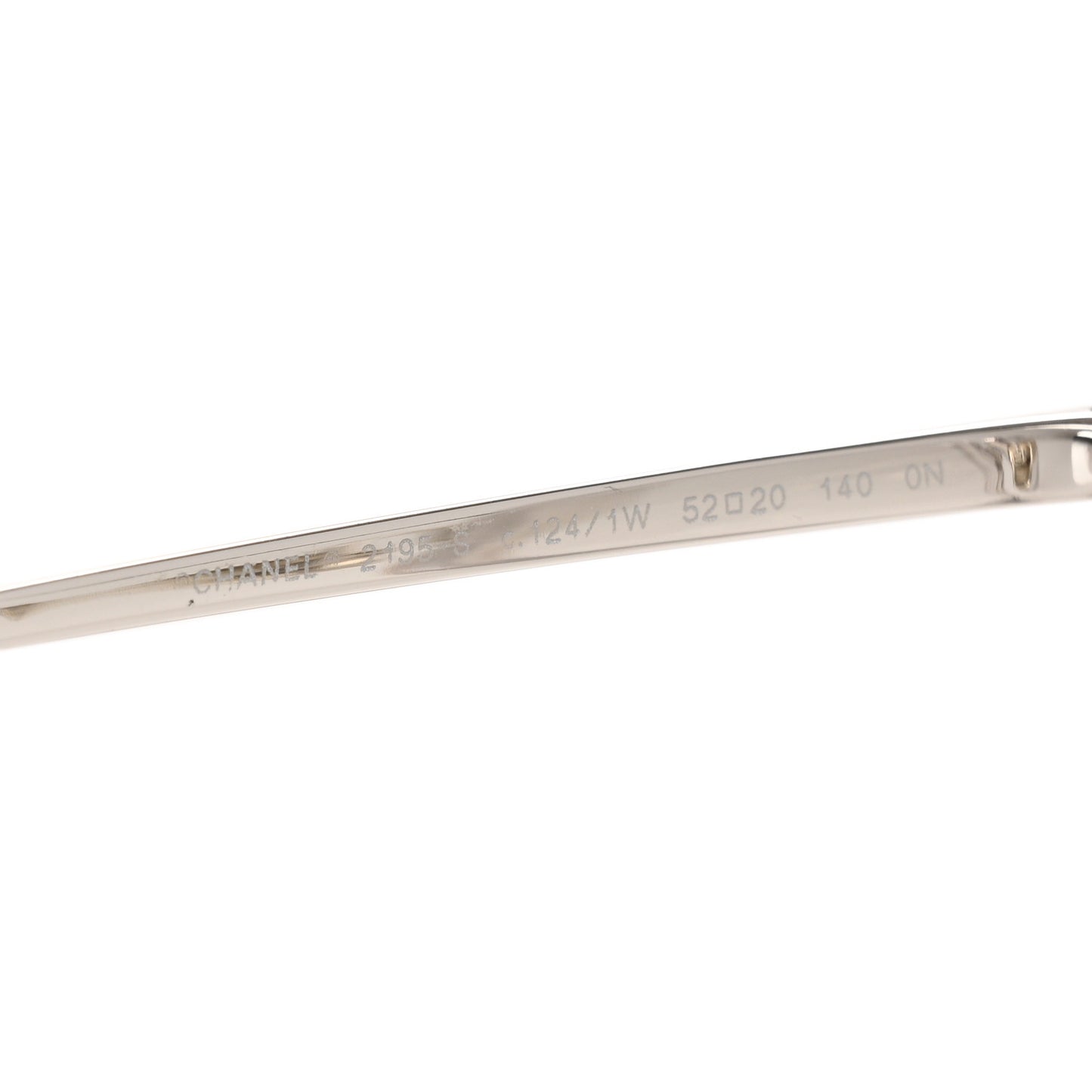 Metal Removable Pearl Chain Square Eyeglasses 2195-S Silver