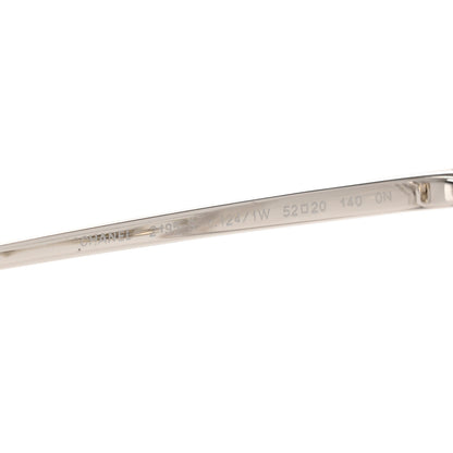 Chanel Metal Removable Pearl Chain Square Eyeglasses 2195-S Silver 5 of 8