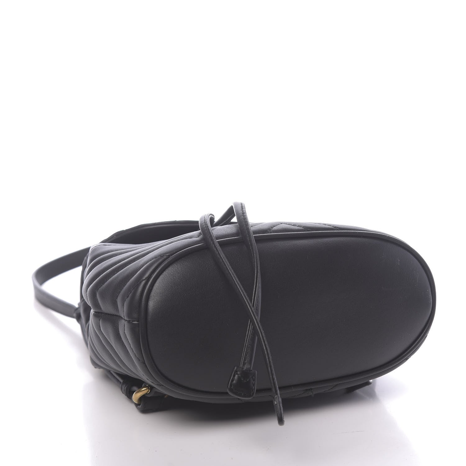 Gucci Calfskin Matelasse GG Marmont Flap Backpack Black 3 of 10