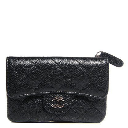 Chanel Caviar Quilted Coin Purse Black 1 of 9