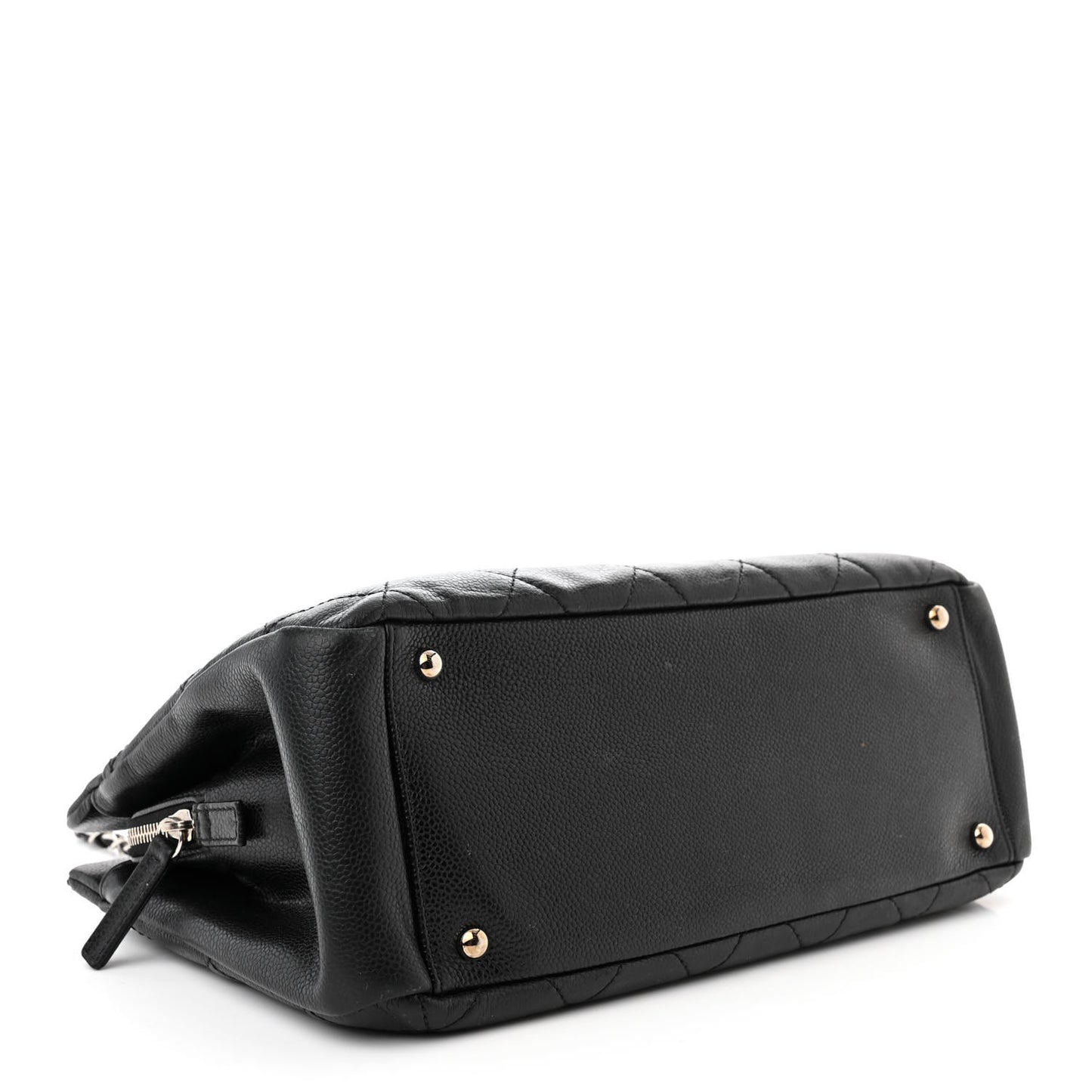 Caviar Quilted Timeless CC Soft Tote Black