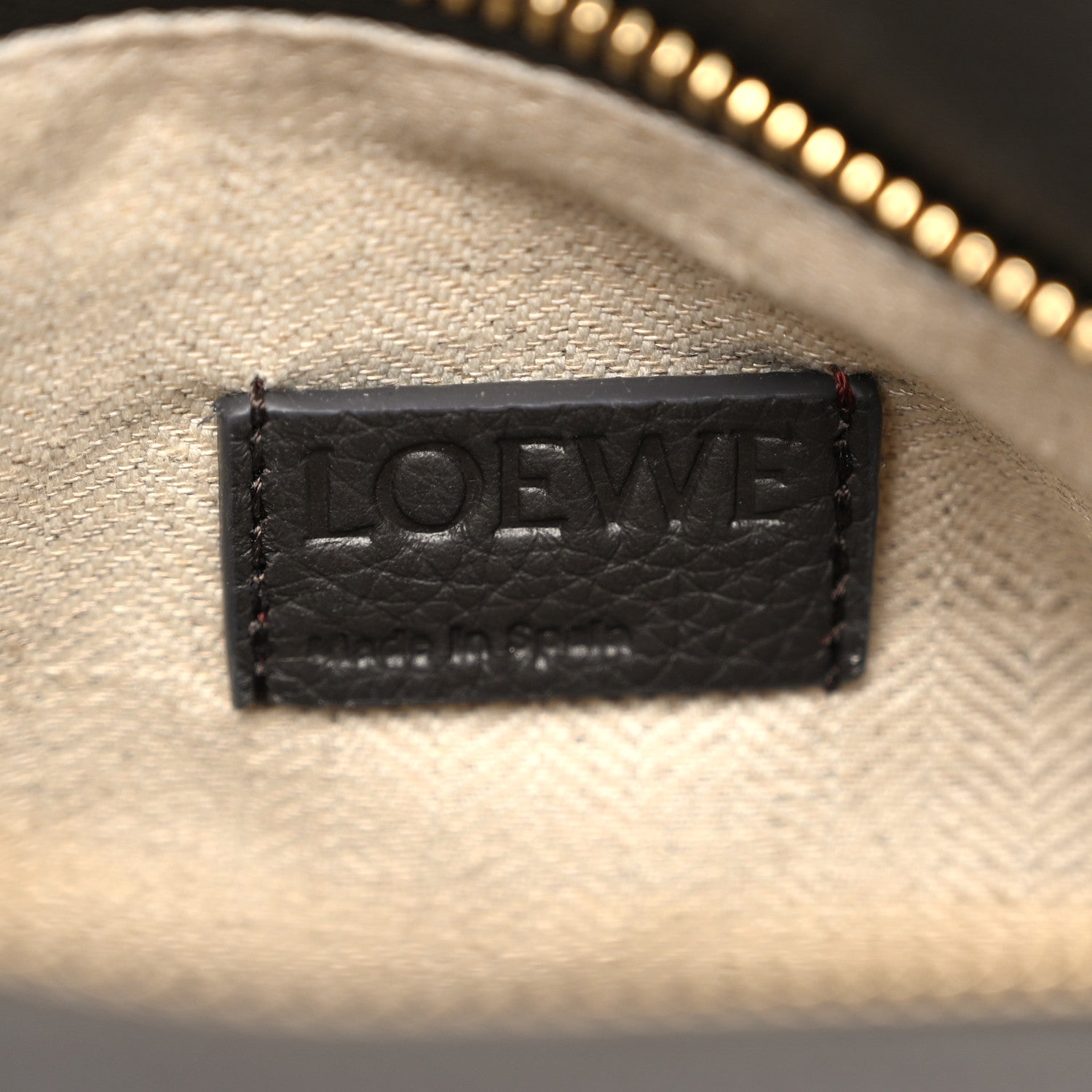 Loewe Soft Grained Calfskin Small Puzzle Edge Bag Dark Grey 6 of 9