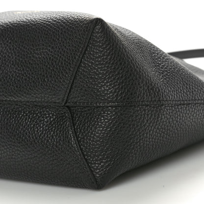 Mansur Gavriel Pebbled Calfskin Everyday Cabas Black 9 of 9