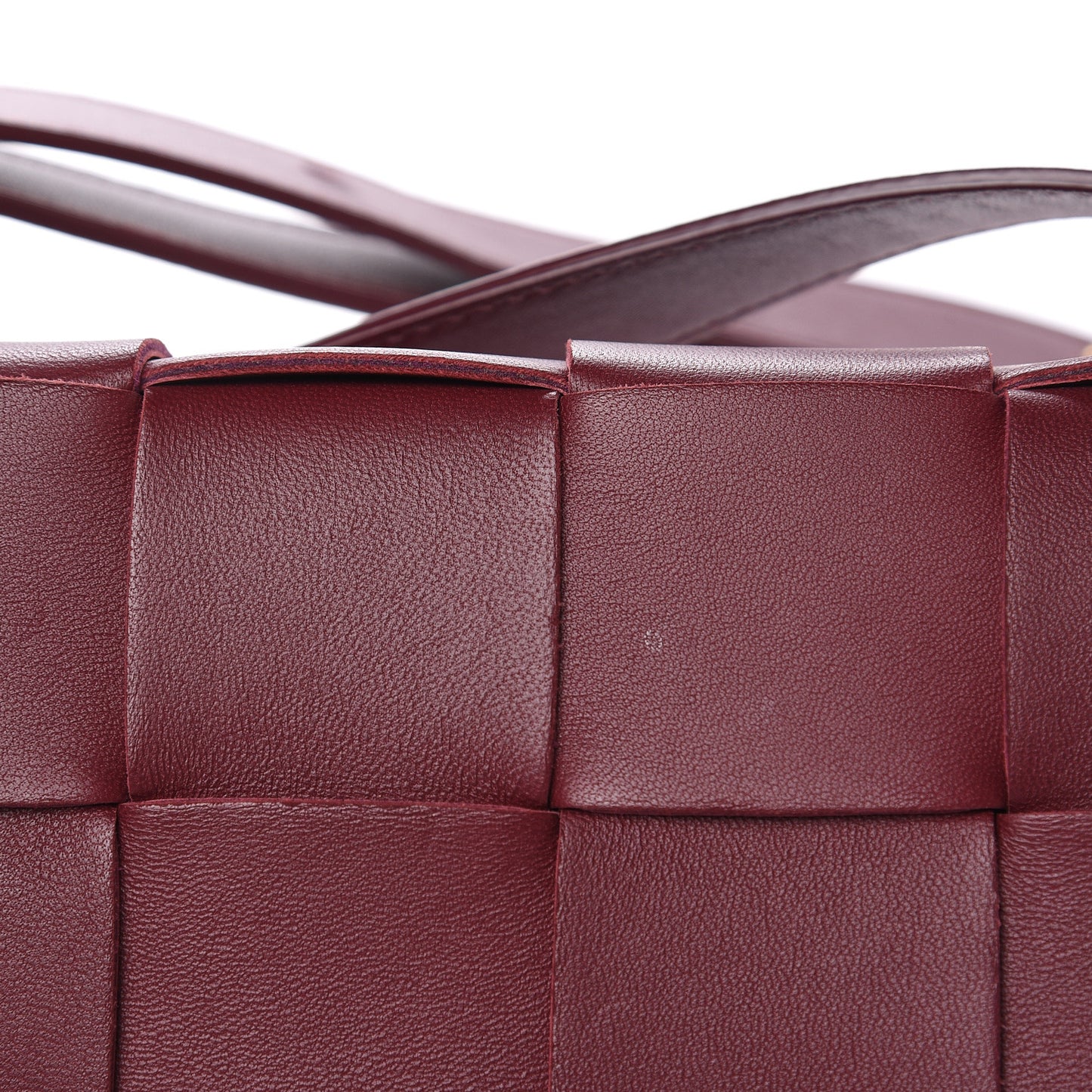 Nappa Maxi Intreccio Cassette Bag Bordeaux