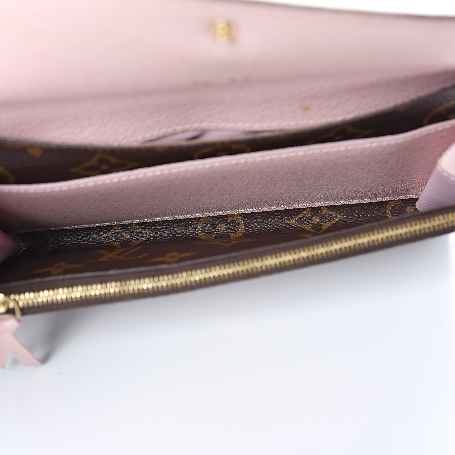 Louis Vuitton Monogram Emilie Wallet Rose Ballerine 5 of 7