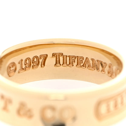 Tiffany 18K Yellow Gold 1837 Band Ring 54 6.75 4 of 5