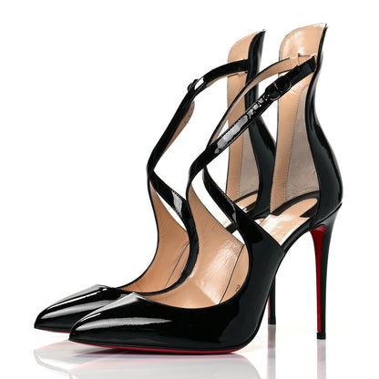 Christian Louboutin Patent Marlenarock 100 Pumps 38.5 Black 3 of 8
