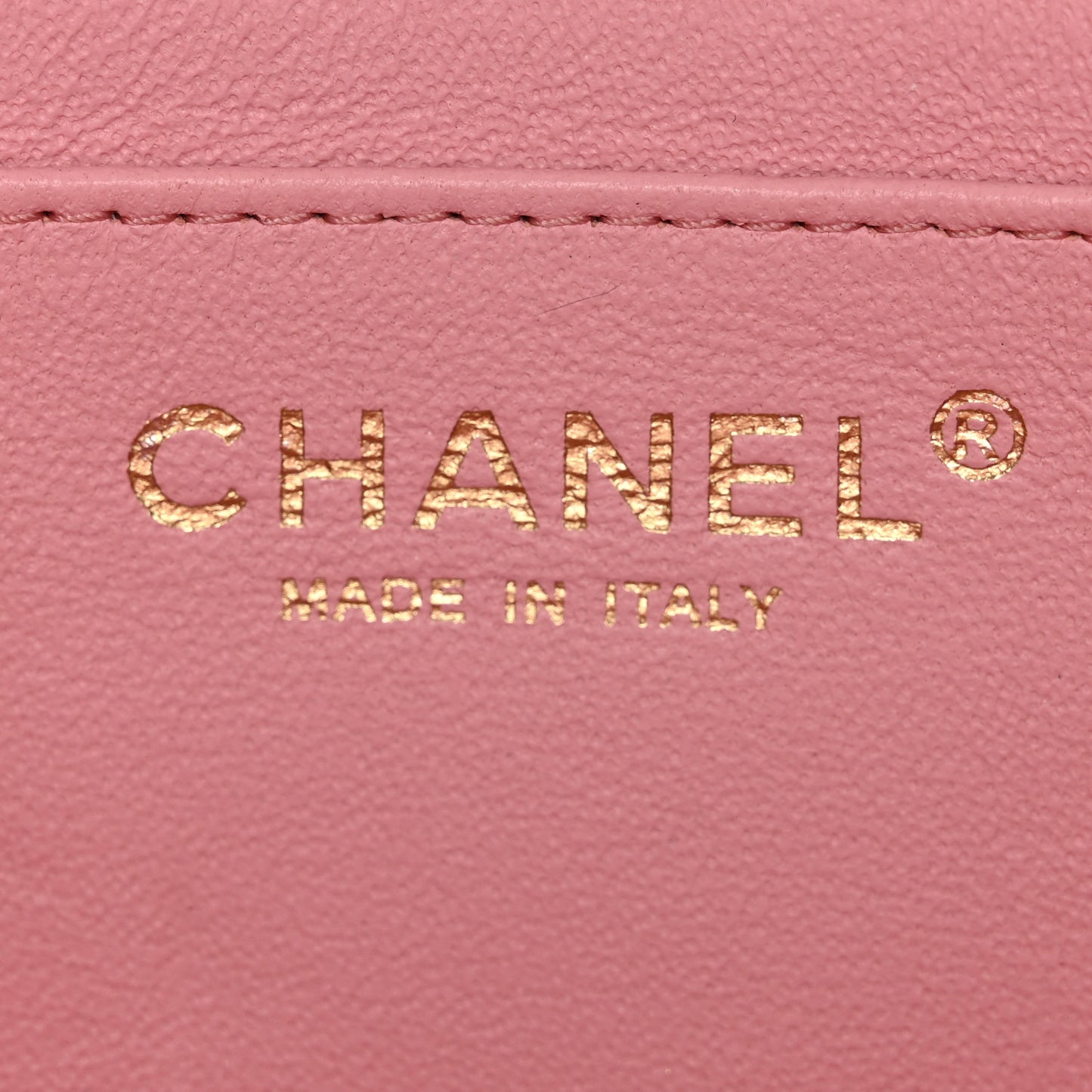 Lambskin Quilted Mini Rectangular Flap Light Pink