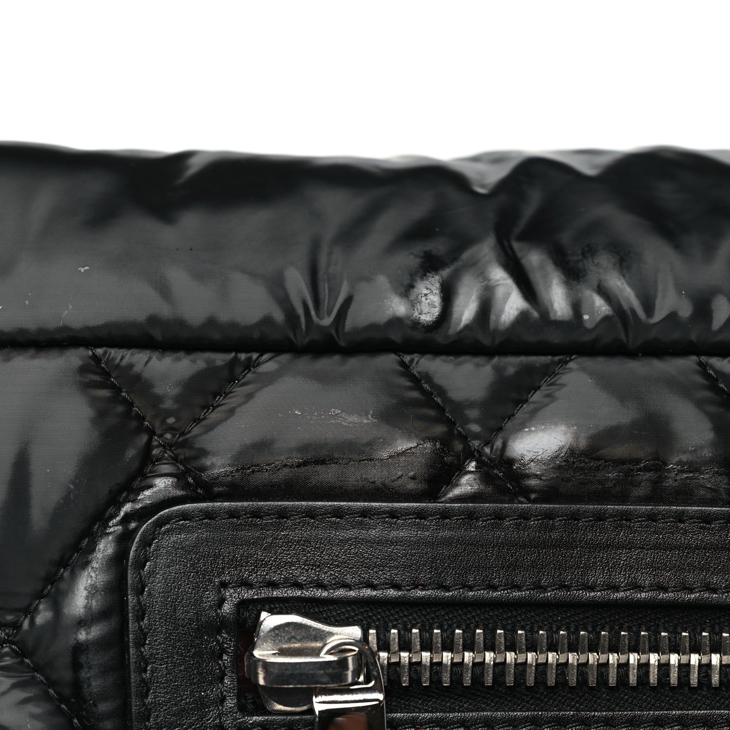 Nylon Coco Cocoon Messenger Bag Black