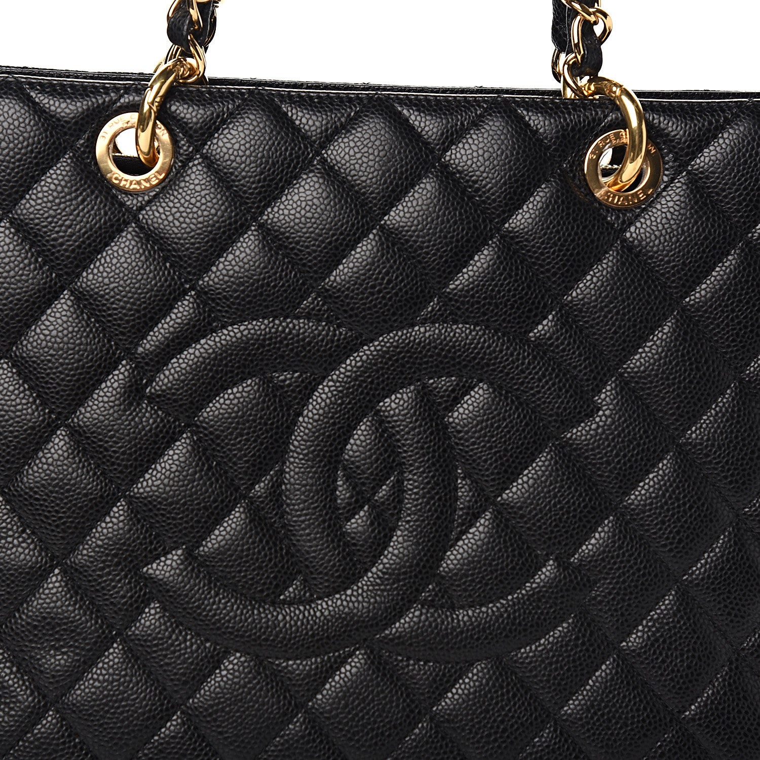 Chanel Caviar Quilted Grand Shopping Tote GST Black 10 of 10