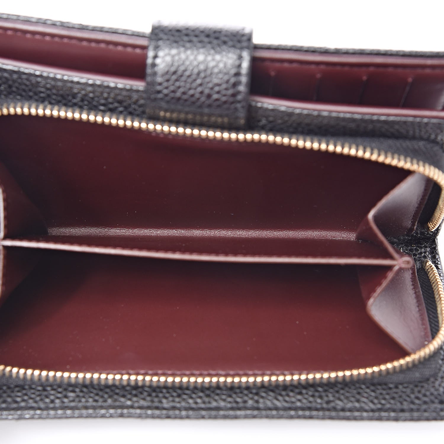 Chanel Caviar Quilted Zipped Pocket Wallet Black 6 of 10