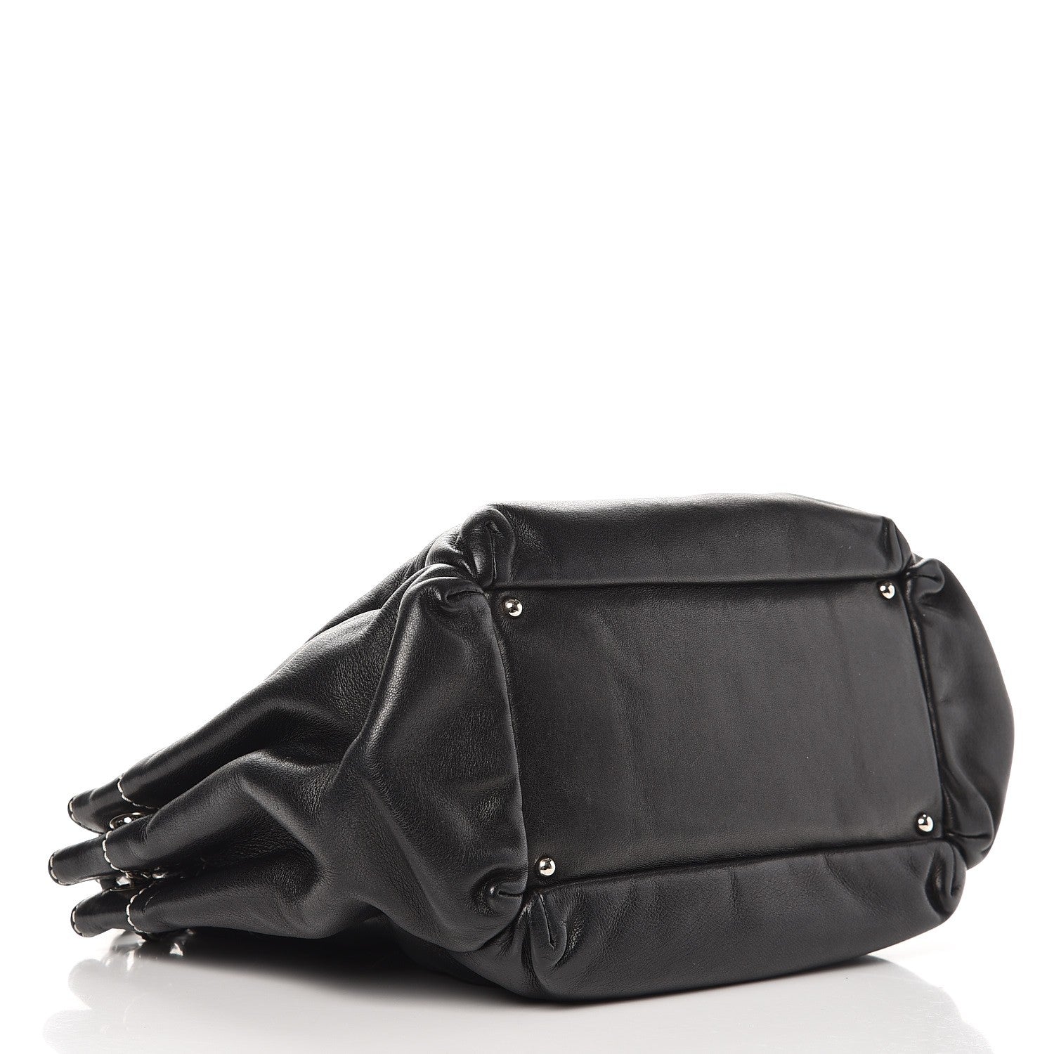Chanel Lambskin Lax Accordion Hobo Black 4 of 7