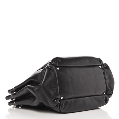 Chanel Lambskin Lax Accordion Hobo Black 4 of 7