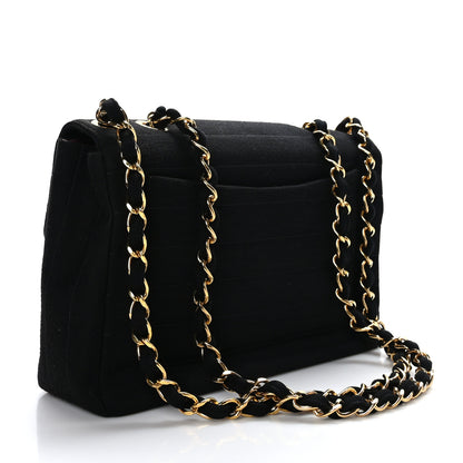 Chanel Jersey Horizontal Quilted Jumbo Single Flap Black 3 of 9