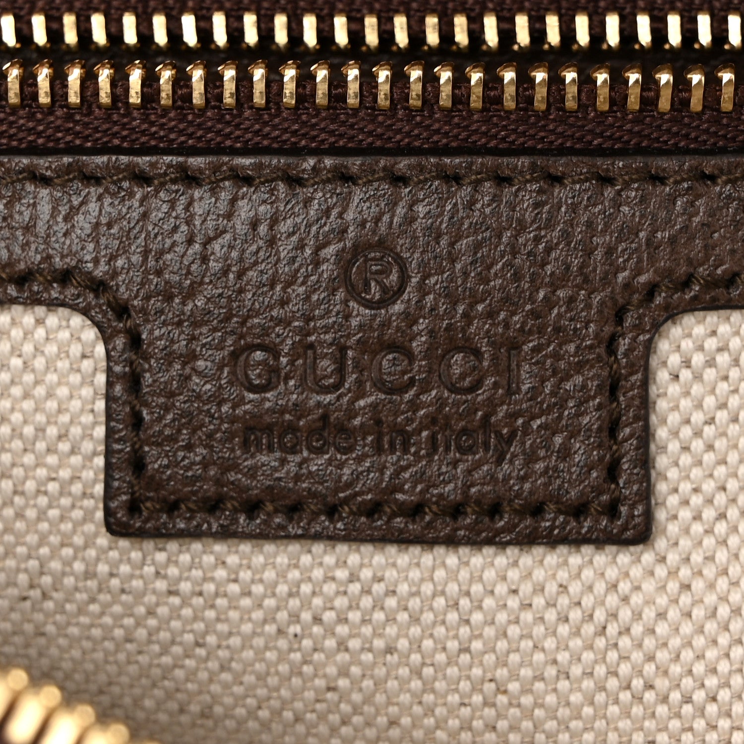 Gucci GG Supreme Monogram Textured Dollar Calfskin Mini Ophidia Flap Shoulder Bag Beige Ebony New Acero 6 of 11