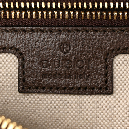 Gucci GG Supreme Monogram Textured Dollar Calfskin Mini Ophidia Flap Shoulder Bag Beige Ebony New Acero 6 of 11