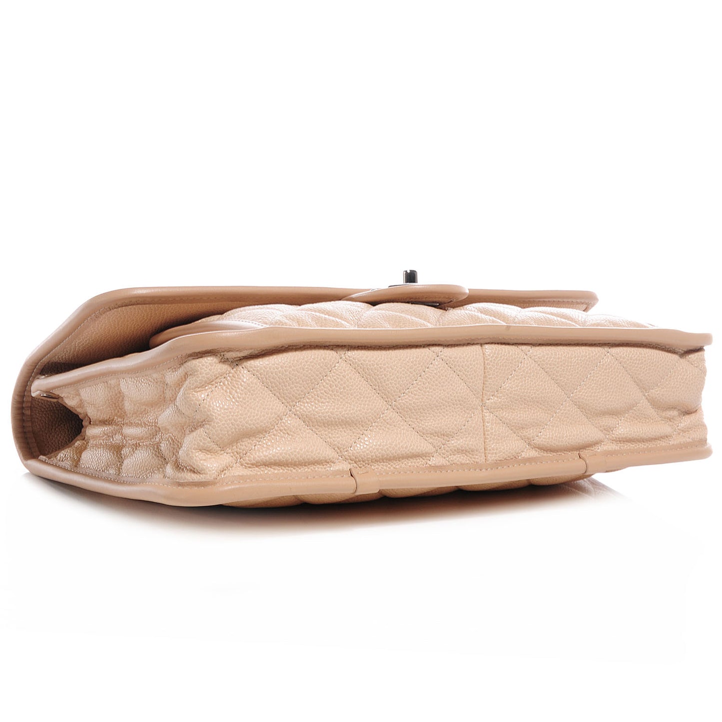 Caviar French Riviera Large Flap Beige