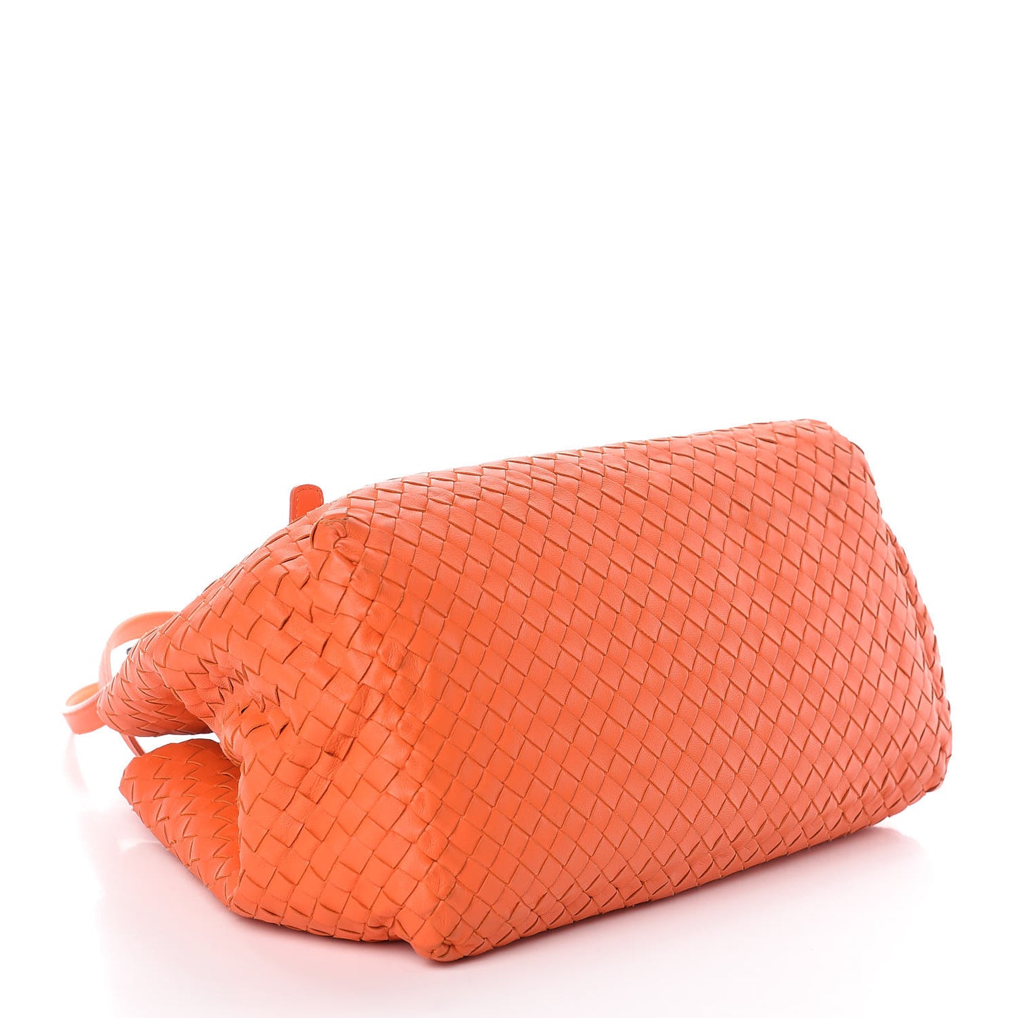 Nappa Intrecciato Medium Seamless Tote Tangerine