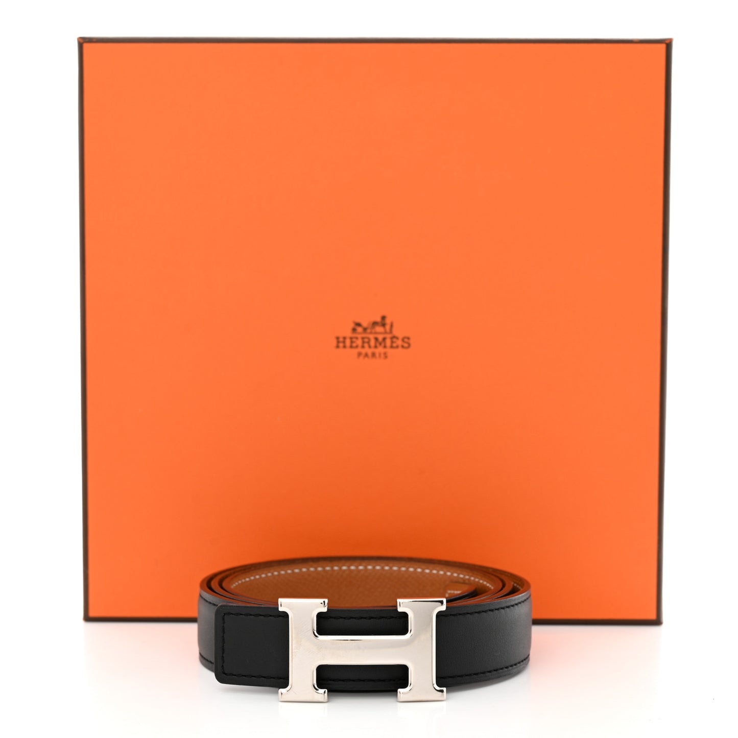 Swift Epsom 32mm H Belt 85 34 Black Gold