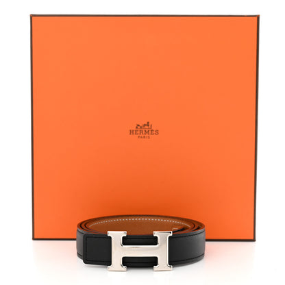 Hermes Swift Epsom 32mm H Belt 85 34 Black Gold 11 of 11