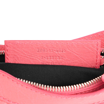Balenciaga Agneau Giant 12 Silver Hardware Shoulder Bag Rose Bonbon 7 of 7