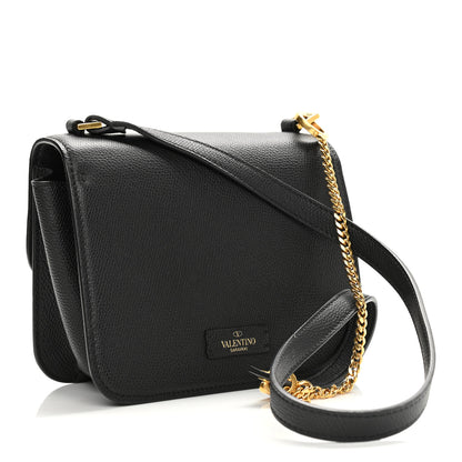 Valentino Garavani Grainy Calfskin Small VSling Shoulder Bag Black 3 of 9