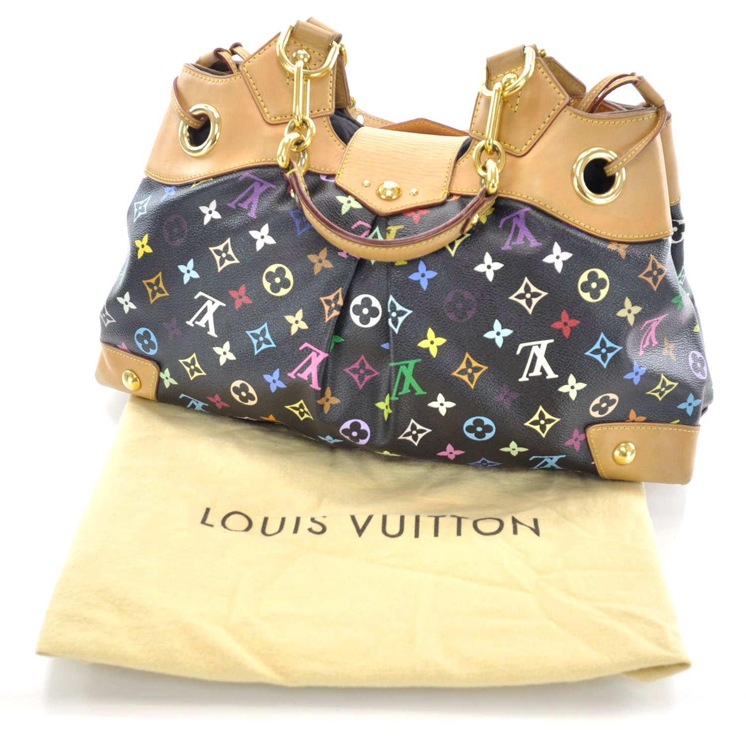 Louis Vuitton Monogram Multicolor Ursula Black 3 of 9