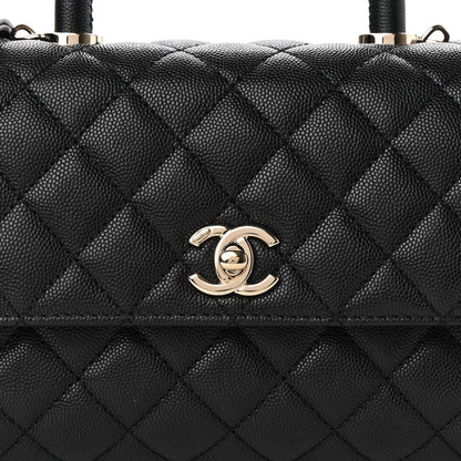 Chanel Caviar Quilted Mini Coco Handle Flap Black 8 of 9