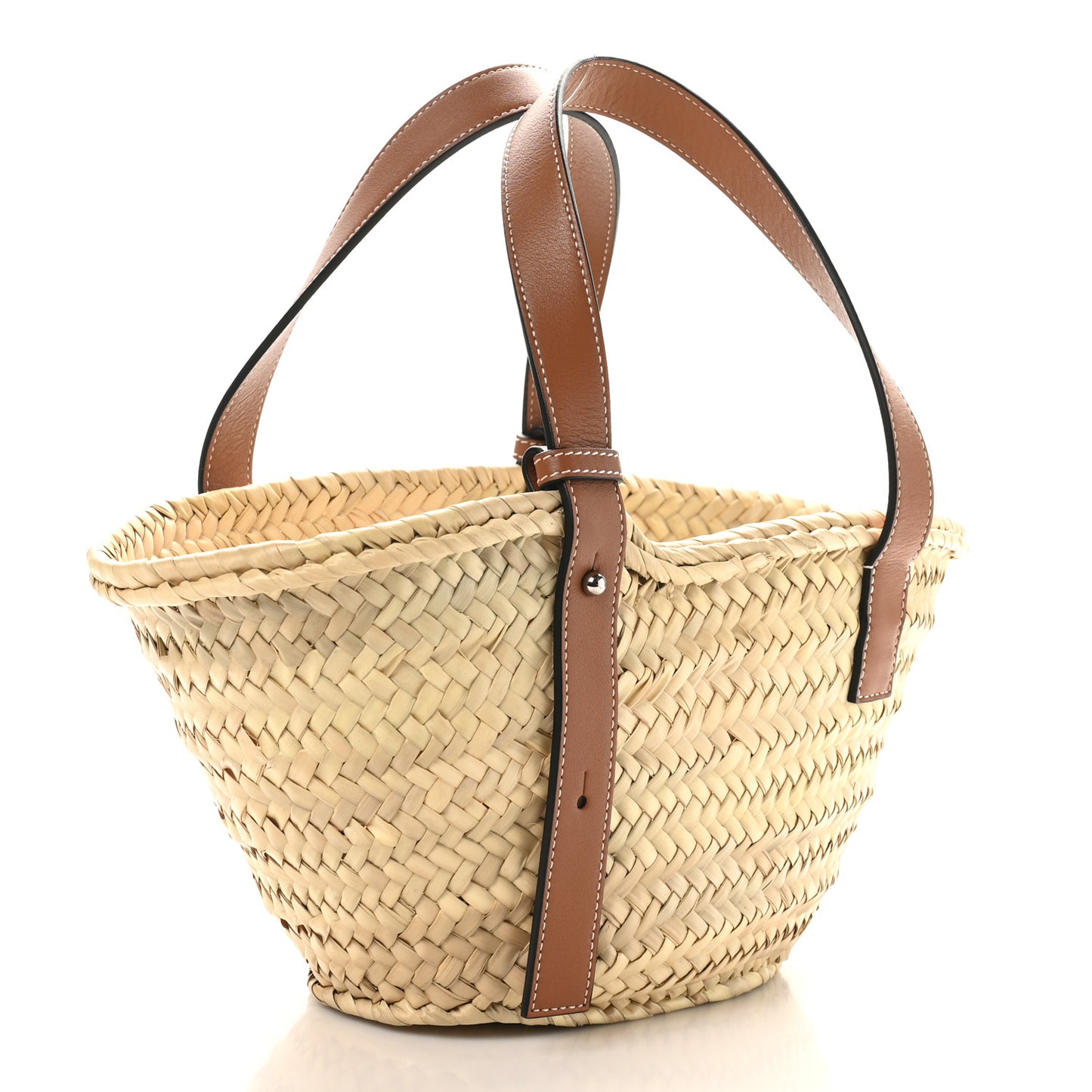 Raffia Small Basket Tote Bag Natural Tan