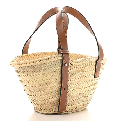 Loewe Raffia Small Basket Tote Bag Natural Tan 3 of 9