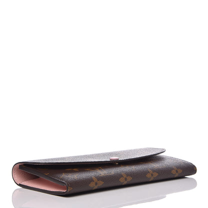 Louis Vuitton Monogram Emilie Wallet Rose Ballerine 4 of 9