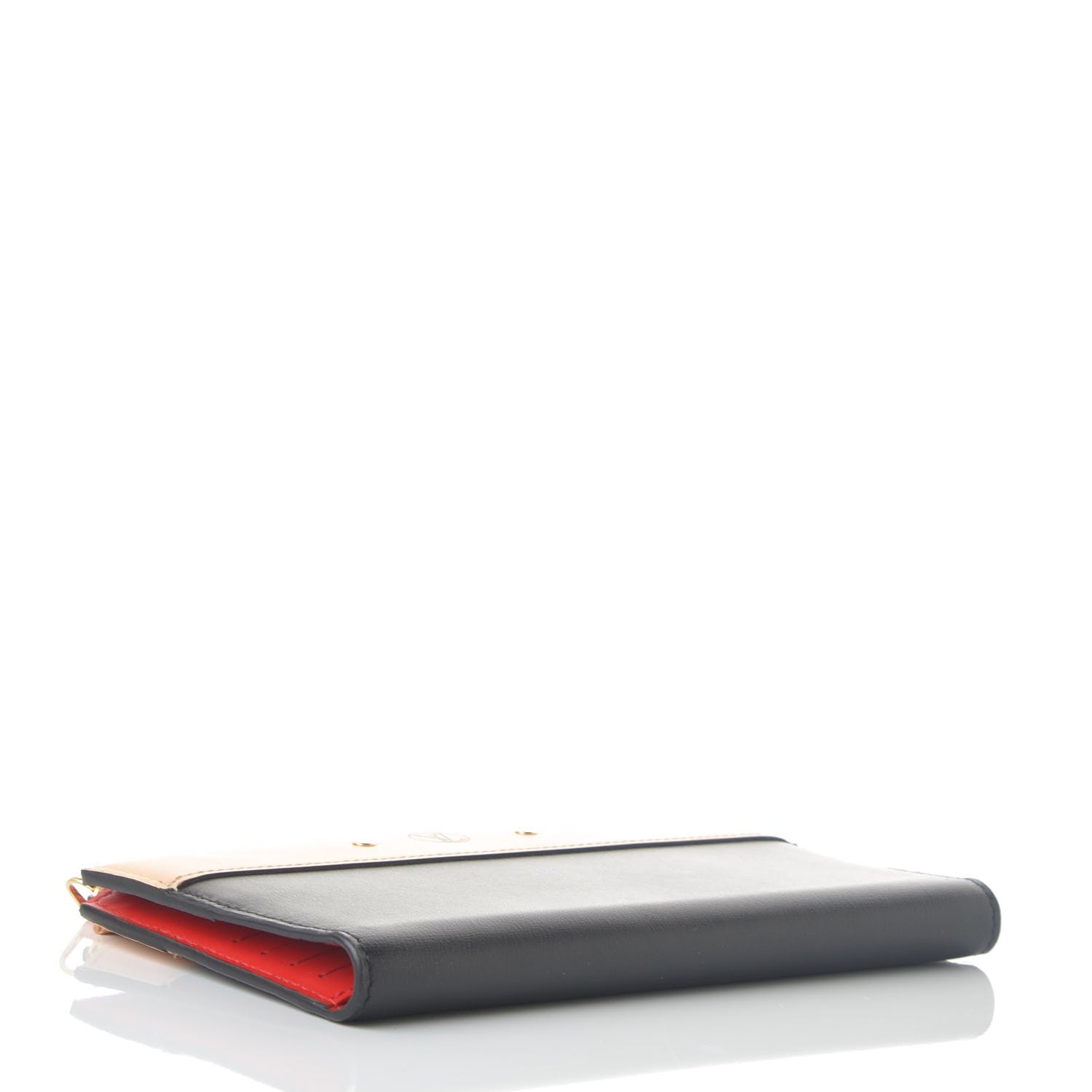 Louis Vuitton Calfskin City Steamer Wallet Black Creme Bourgogne 4 of 8