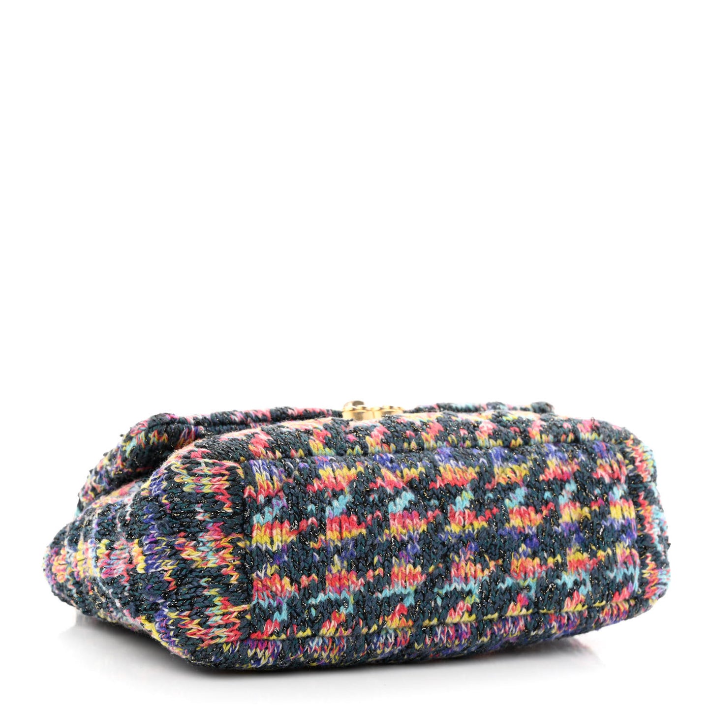 Tweed Quilted Medium Chanel 19 Flap Dark Multicolor