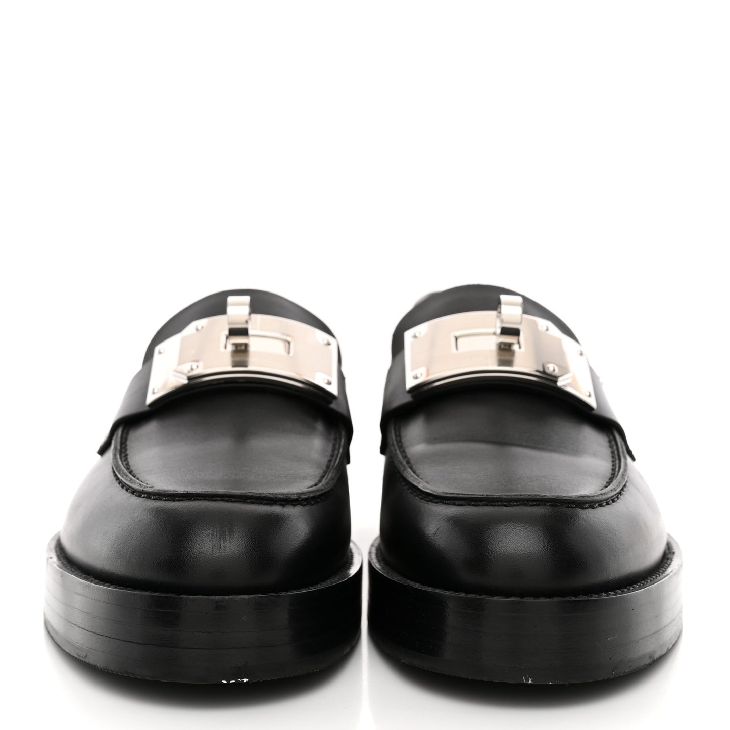 Calfskin Womens Hot Loafer 38 Black