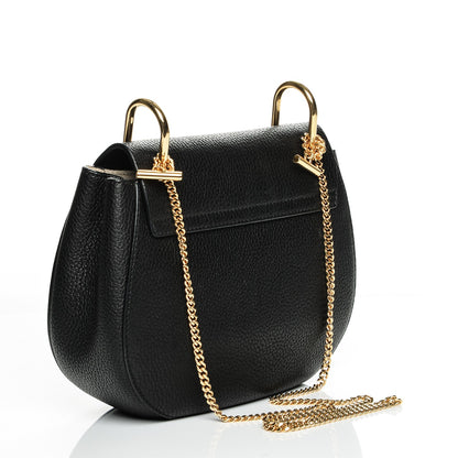 Chloe Grained Lambskin Drew Shoulder Bag Black 3 of 6