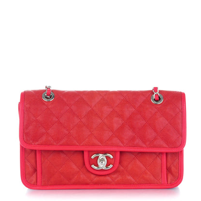 Chanel Caviar Quilted Medium French Riviera Flap Red 1 of 8