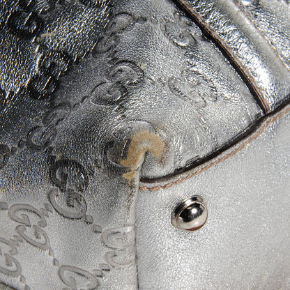Gucci Guccissima Britt Medium Tote Silver 8 of 8