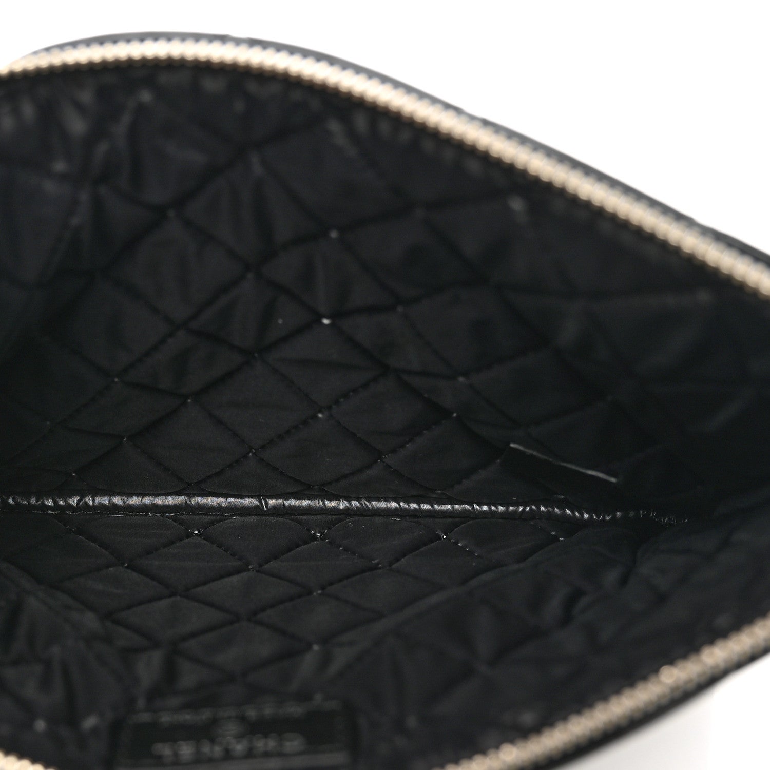 Chanel Patent Calfskin Quilted Medium Cosmetic Case Black 5 of 8